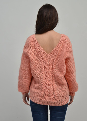 Персиковий демісезонний пуловер пуловер Keslove
