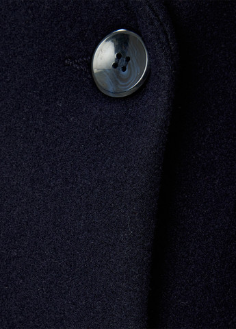 Темно-синее демисезонное Пальто двубортное KOTON