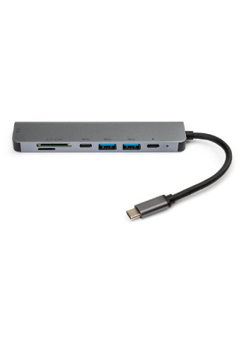 Концентратор Type-C to 4K HDMI+2*USB3.0+SD+TF+2*PD aluminium (VCPHTC7AL) Vinga (250124951)