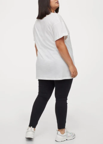 H & M + Бавовняна футболка H&M+ - (216638540)