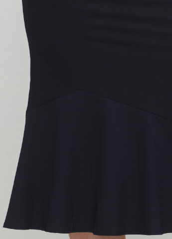 Темно-синее деловое платье Sassofono однотонное