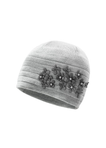 Светло-серый демисезонный комплект (шапка, шарф) Pawonex