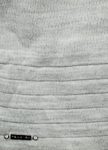 Світло-сірий демісезонний комплект (шапка, шарф) Pawonex