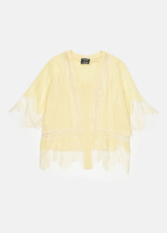 Світло-жовтий літній комплект (кардиган, блуза) Twin-Set