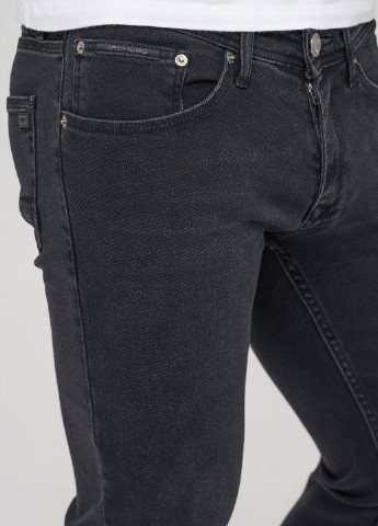 Черные демисезонные зауженные джинсы Trend Collection