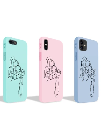 Чохол силіконовий Apple Iphone 6 Контурний мінімалізм (Contour minimalism) (6937-1357) MobiPrint (219776136)