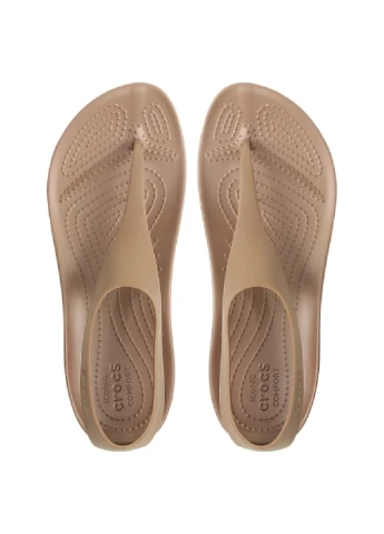 Бронзовые сандалии Crocs