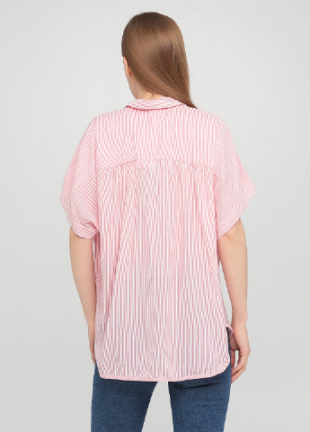 Светло-розовая кэжуал рубашка в полоску H&M