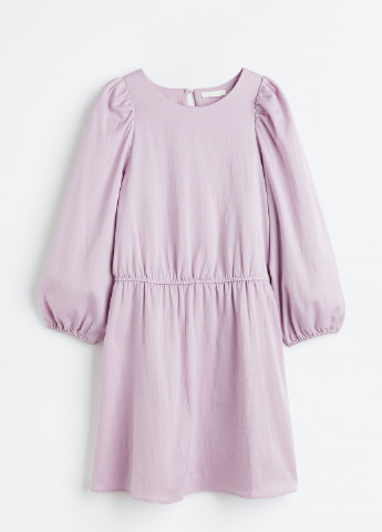 Светло-фиолетовое деловое платье H&M однотонное