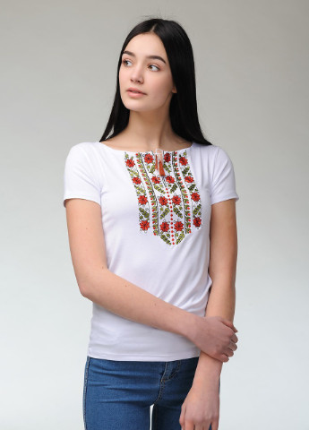 Женская вышитая футболка Гармоничная естественная экспрессия Melanika (250206168)
