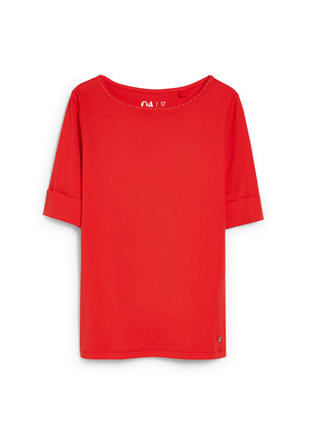 Червона літня футболка C&A