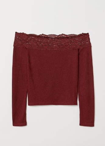 Темно-червоний демісезонний светр H&M