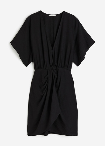 Чорна кежуал сукня H&M однотонна
