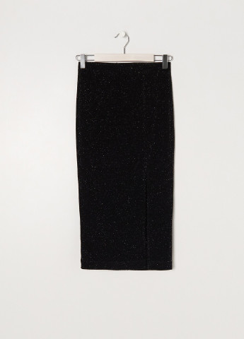 Черная кэжуал меланж юбка Sinsay карандаш