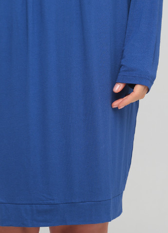 Темно-синя кежуал сукня Suijo однотонна