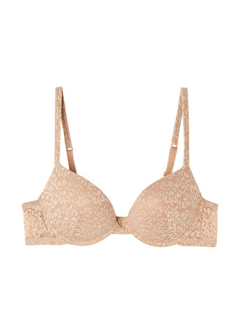 Бежевый корбей бюстгалтер Fashion Forms с косточками полиамид