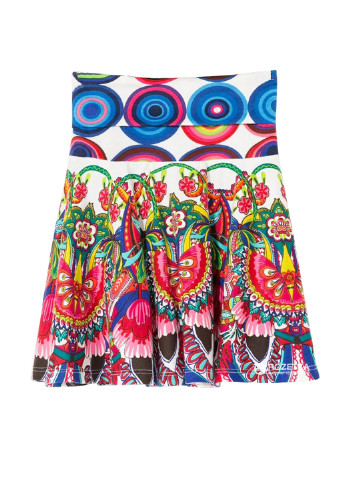 Разноцветная кэжуал с рисунком юбка Desigual клешированная