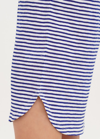 Синее кэжуал платье платье-майка Weekday в полоску