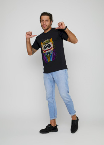 Чорна футболка чоловіча YAPPI