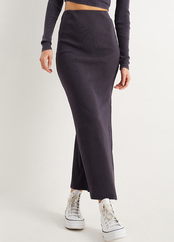 Фиолетовая кэжуал однотонная юбка C&A