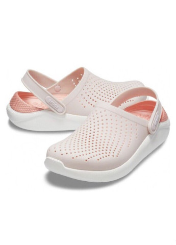 Светло-розовые детские светло-розовые спортивные сабо Crocs