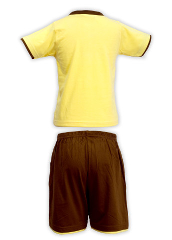 Желтый летний костюм (футболка, шорты) Fashion Children