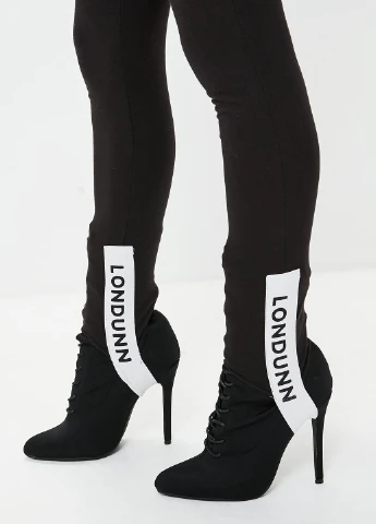 Черные демисезонные леггинсы Missguided