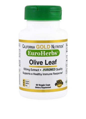 Оливковые Листья (60 капс.), 500 мг California Gold Nutrition (251206044)