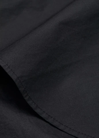 Черная кэжуал рубашка однотонная H&M