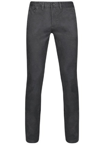 Темно-серые классические демисезонные зауженные брюки Oodji