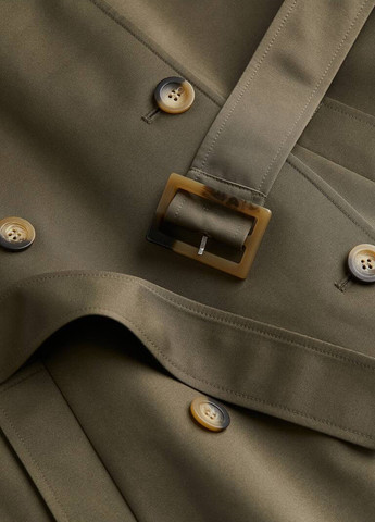 Плащ H&M тренчкот на гудзиках демісезон (354516360)