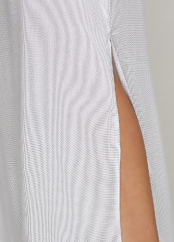 Білий кежуал сукня з відкритими плечима ANVI однотонна