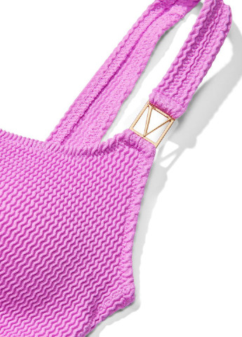 Розово-лиловый летний купальник (лиф, трусы) топ Victoria's Secret