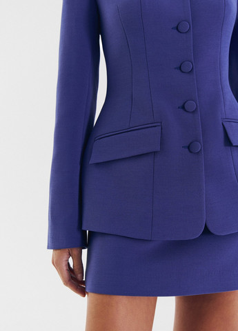 Синий женский жакет Gepur однотонный - демисезонный