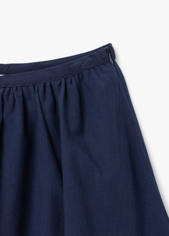 Темно-синяя кэжуал однотонная юбка KOTON клешированная