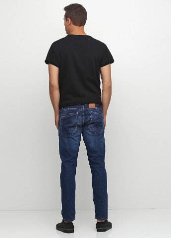 Темно-синие демисезонные зауженные джинсы Pepe Jeans