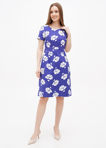 Синее кэжуал платье Boden с цветочным принтом