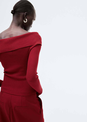 Темно-красный демисезонный свитер H&M