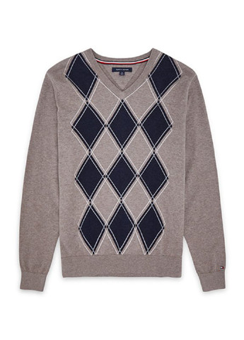 Бежевый демисезонный пуловер пуловер Tommy Hilfiger