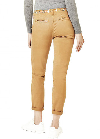 Коричневые джинсовые демисезонные зауженные брюки Guess