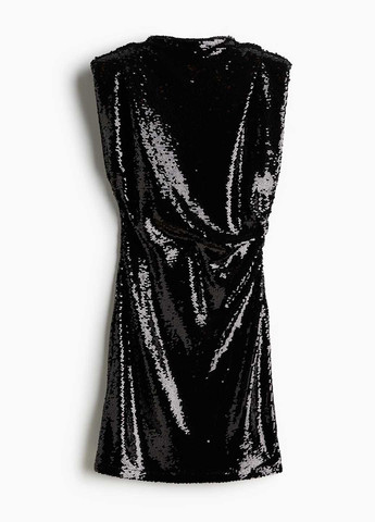 Чорна коктейльна сукня H&M однотонна