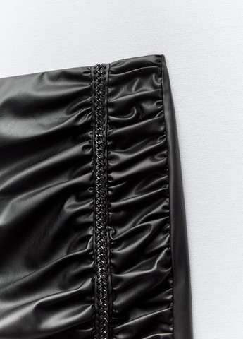 Черная кэжуал однотонная юбка Zara
