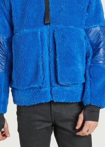 Синя демісезонна куртка Rains Kofu Fleece Bomber Jacket T1
