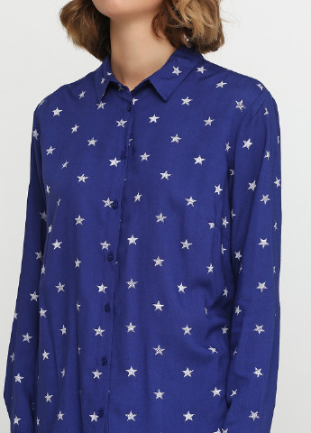Темно-синяя демисезонная блуза Jensen