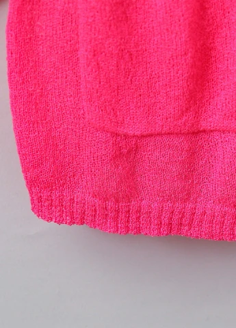 Фуксиновый демисезонный кардиган SHEIN