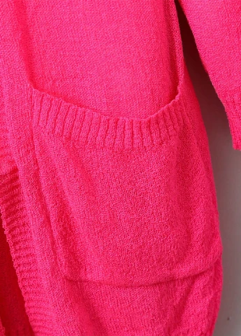 Фуксиновый демисезонный кардиган SHEIN