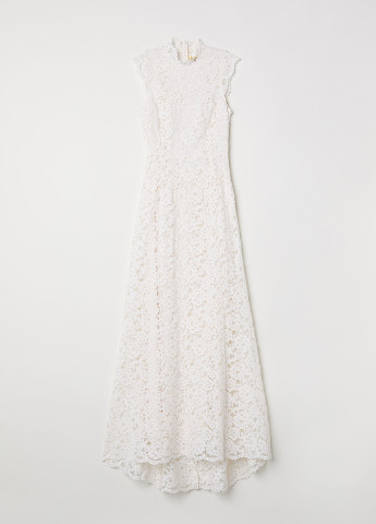 Кремовое вечернее платье годе H&M фактурное