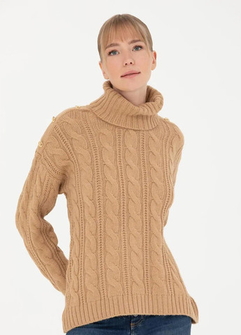 Бежевый демисезонный свитер Pierre Cardin