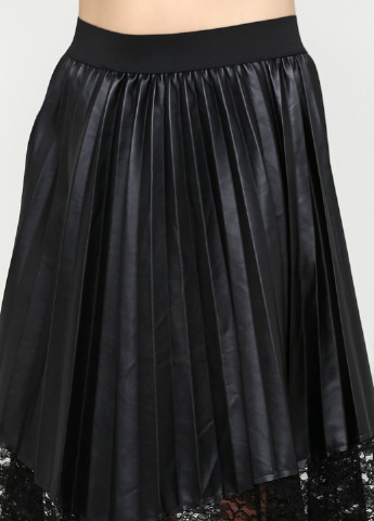 Черная кэжуал юбка Mark клешированная, плиссе