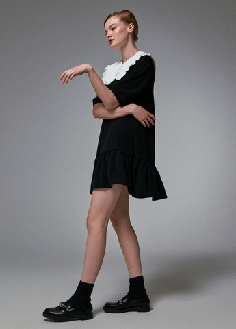 Чорно-білий кежуал сукня кльош, оверсайз House однотонна